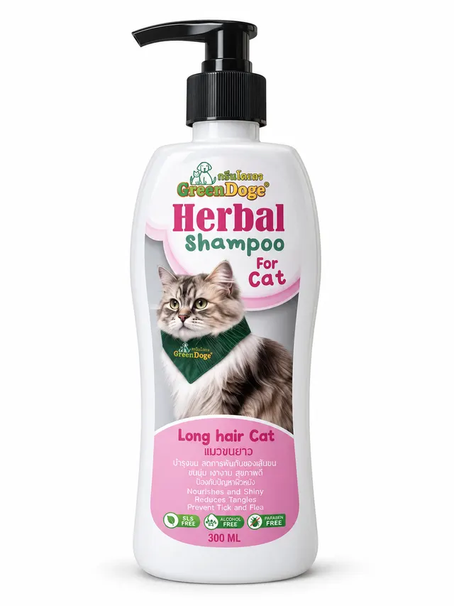 Herbal Shampoo for Cat (Long Hair)